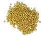 Close-up image of gold granules