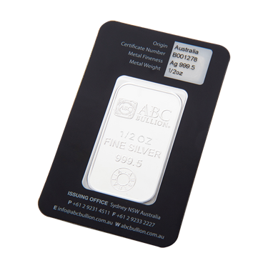 1/2 oz ABC Bullion Eureka Silver tablet in final packaging 