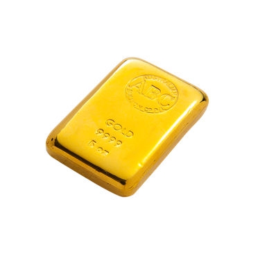 5 oz ABC Bullion Gold cast bar 