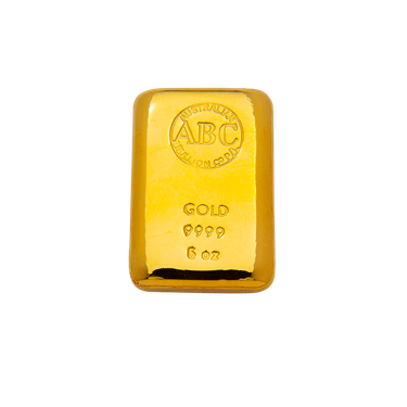 5 oz ABC Bullion Gold cast bar 